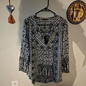 Black and White Women's Top